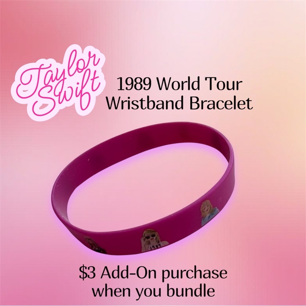 $3 Add-On 🆕Taylor Swift Pink Tour Bracelet